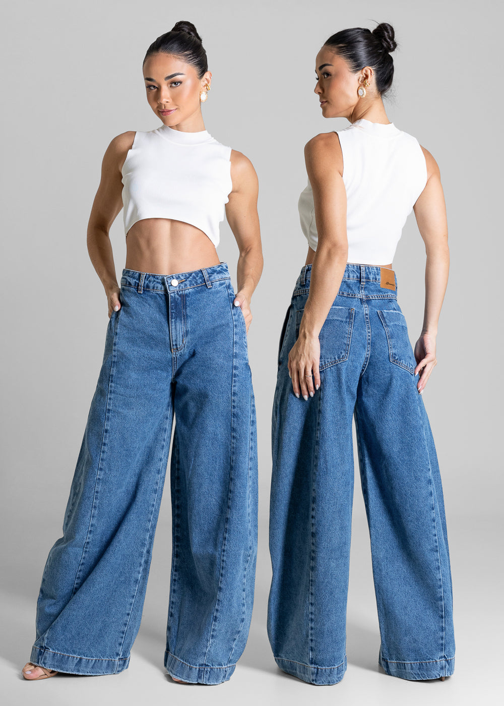Calça Jeans Sawary Balloon - 284177 AZUL