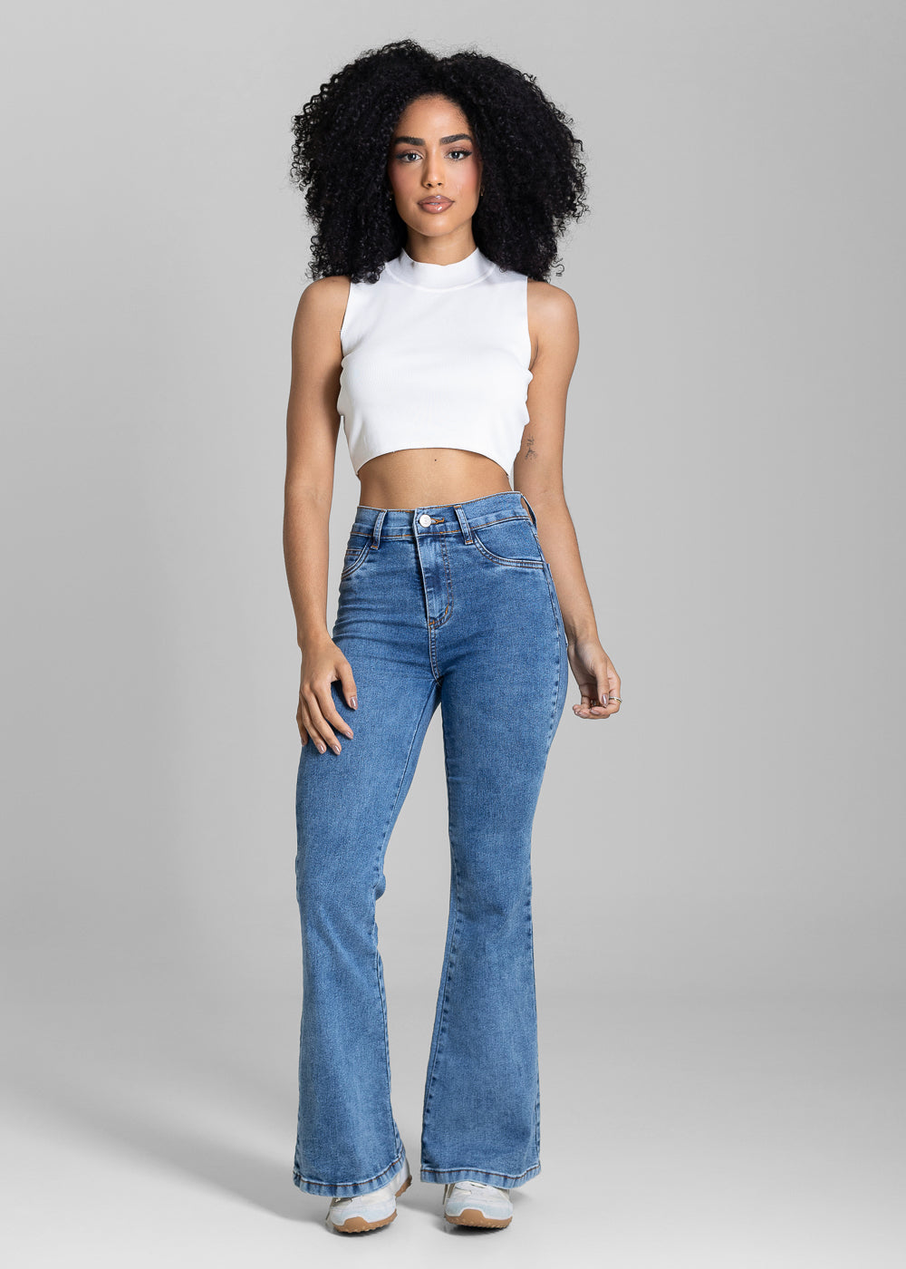 Calça Jeans Sawary Flare Petit - 284181 AZUL