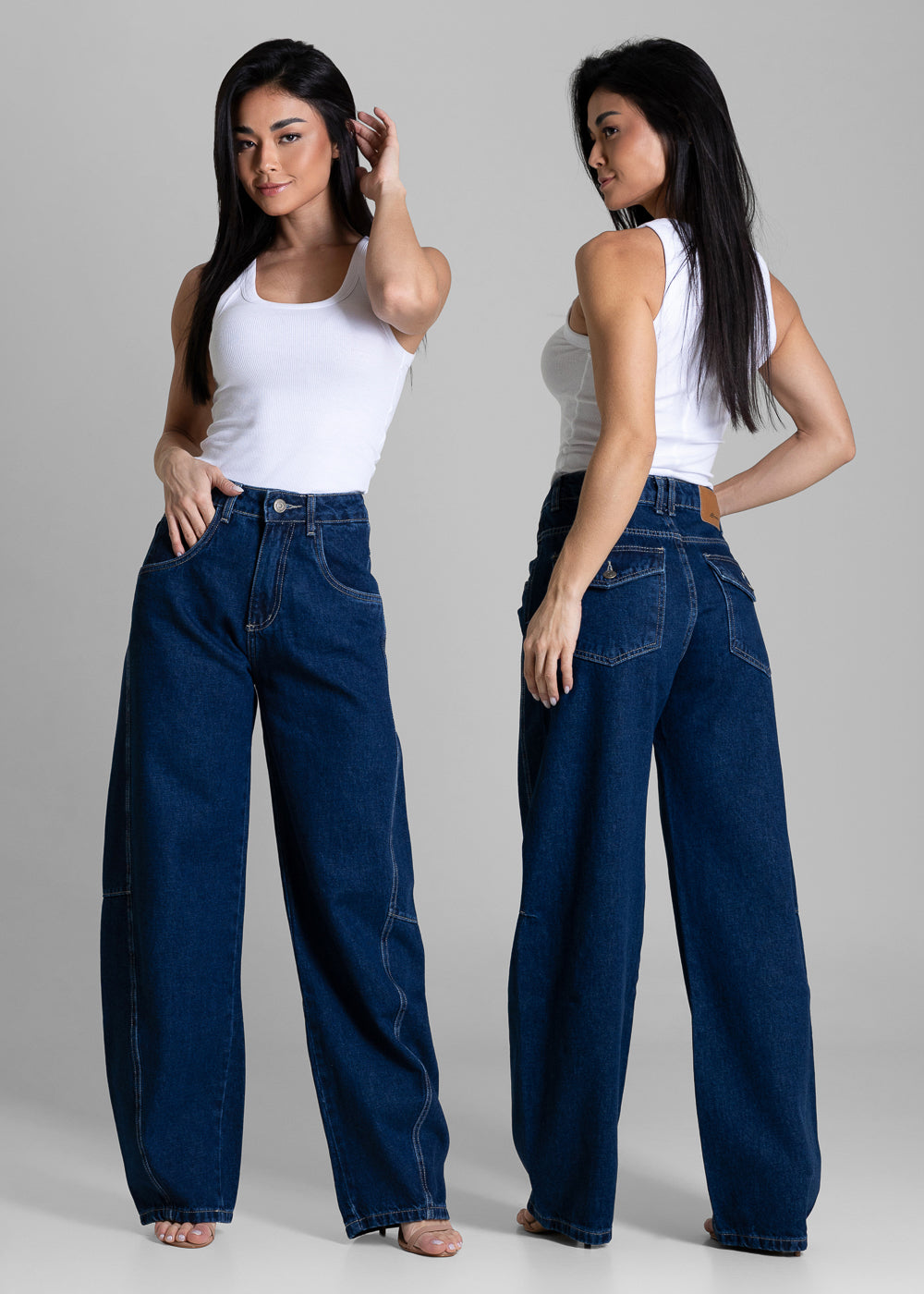 Calça Jeans Sawary Balloon - 284187 AZUL