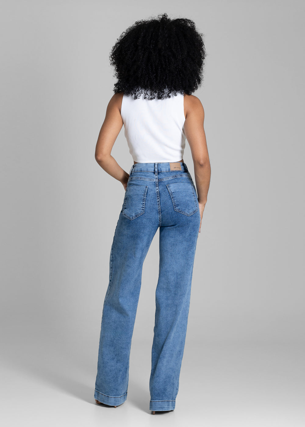 Calça Jeans Sawary Wide Leg - 284191 AZUL