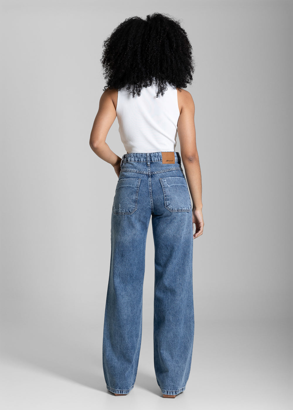 Calça Jeans Sawary Wide Leg - 284194 AZUL