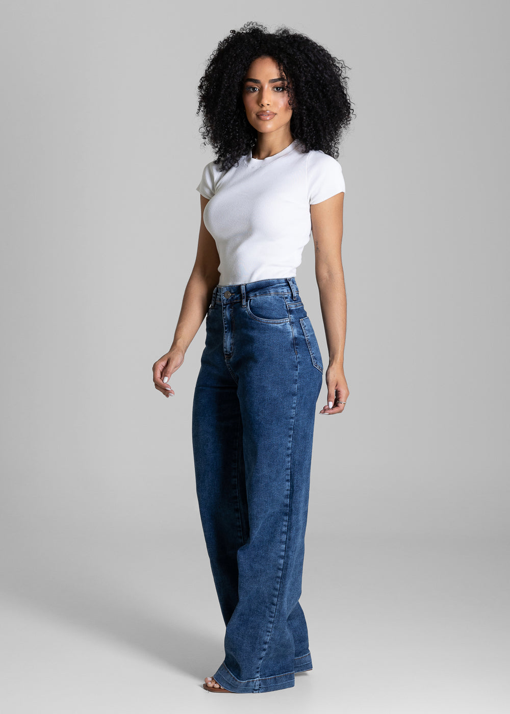 Calça Jeans Sawary Wide Leg - 284234 AZUL