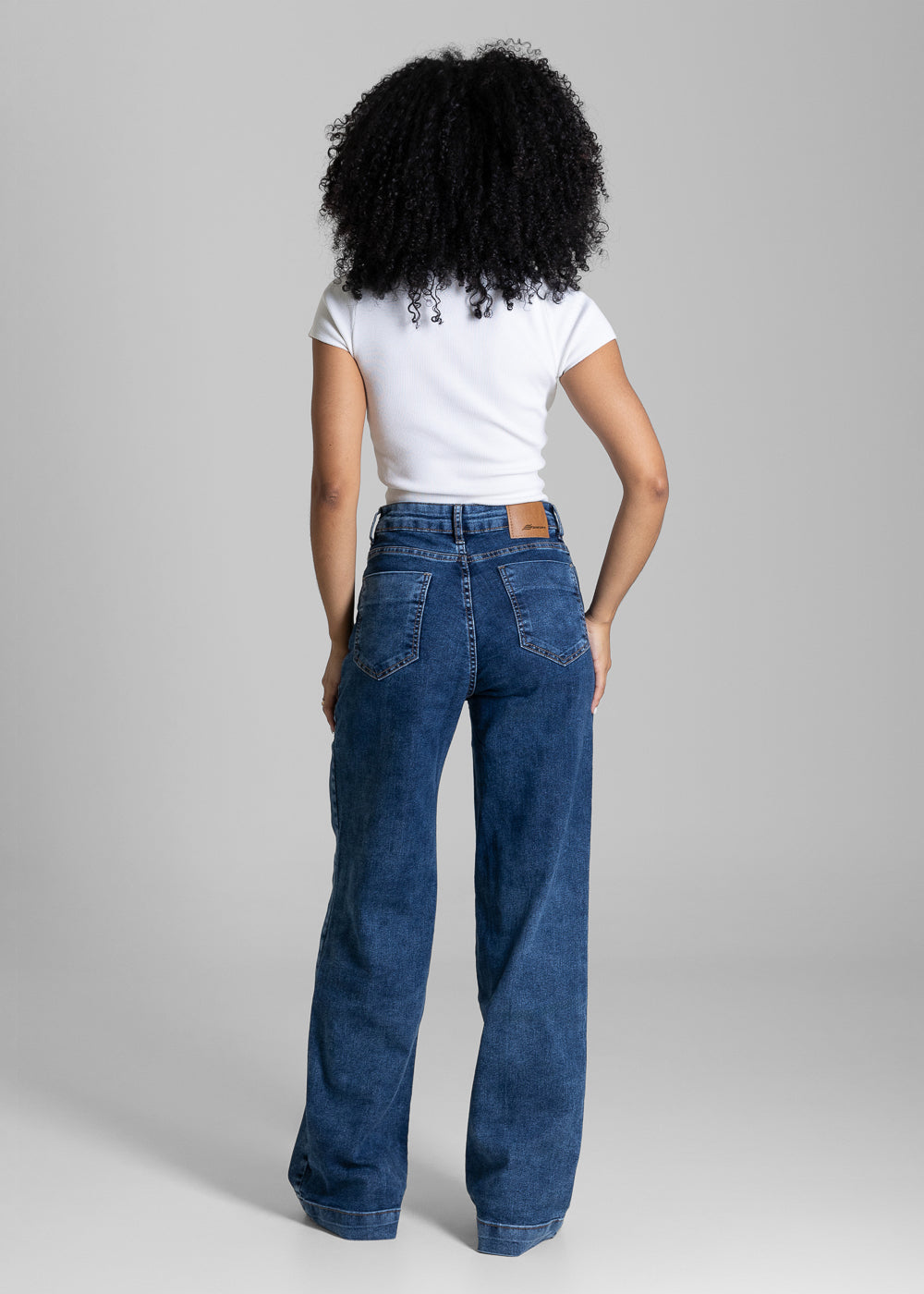 Calça Jeans Sawary Wide Leg - 284234 AZUL