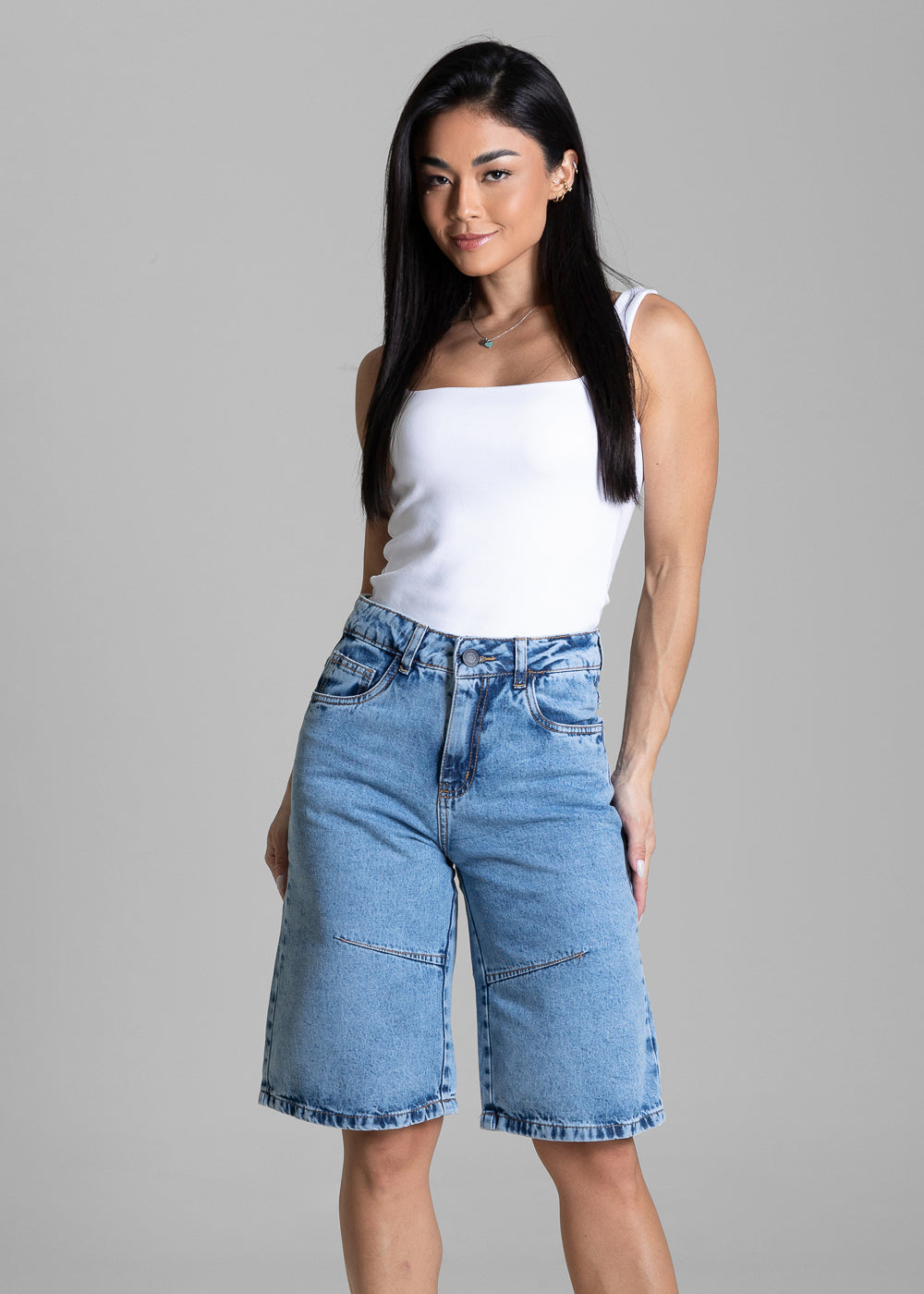 Bermuda Jeans Jorts Sawary - 284244 AZUL