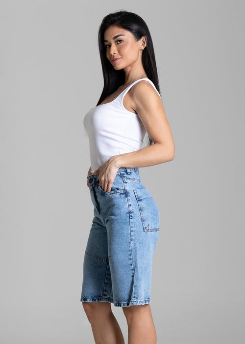 Bermuda Jeans Jorts Sawary - 284244 AZUL