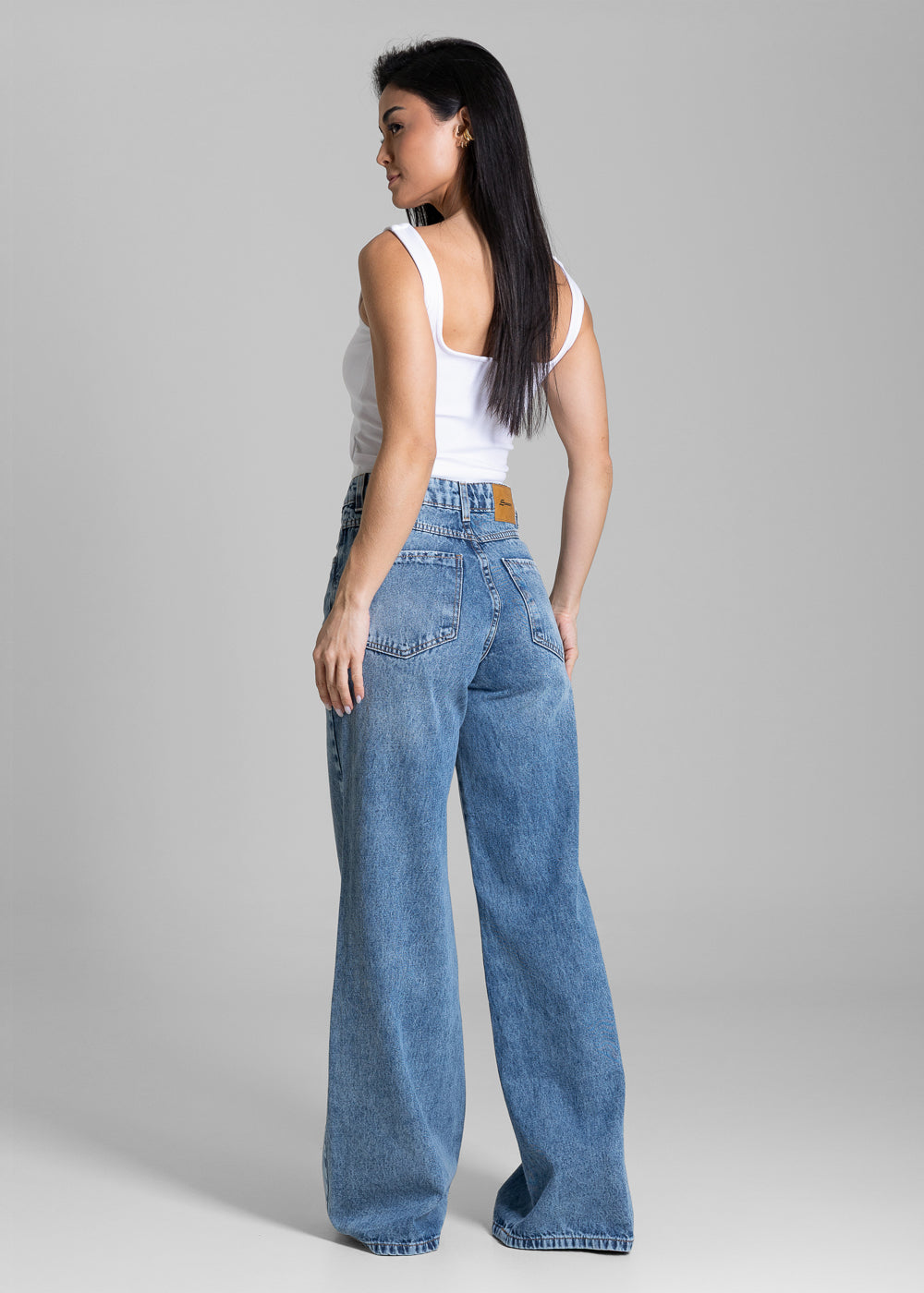Calça Jeans Sawary Wide Leg - 284261 AZUL