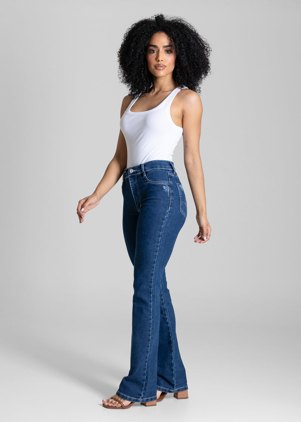 Calça Jeans Sawary Boot Cut - 284263 AZUL