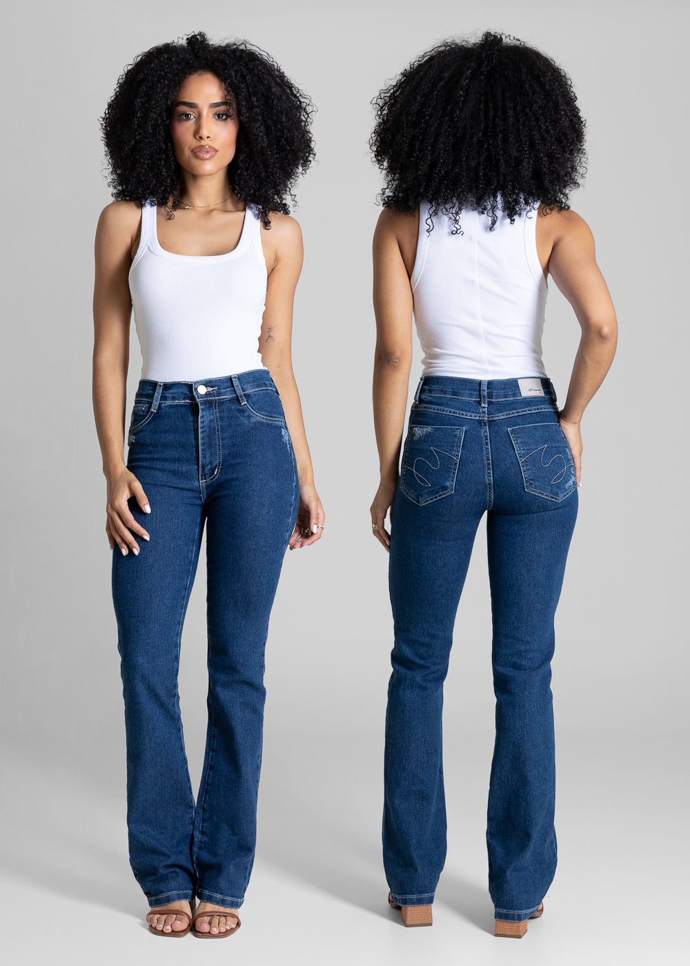 Calça Jeans Sawary Boot Cut - 284263 AZUL