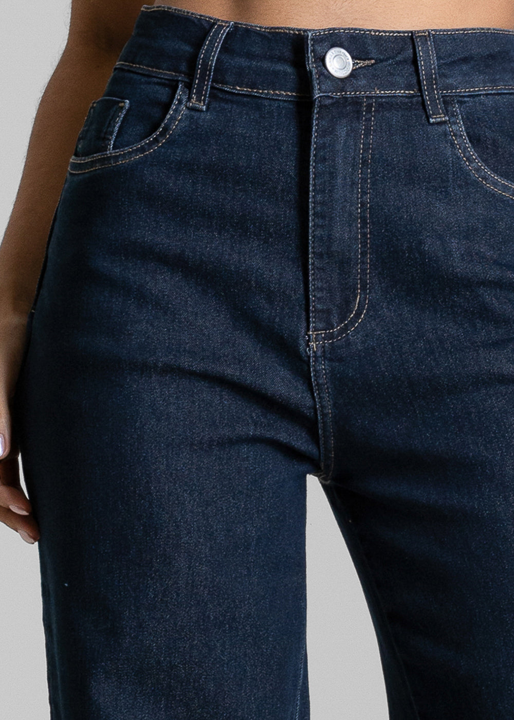 Calça Jeans Sawary Wide Leg - 284264 BLUE BLACK LEVE
