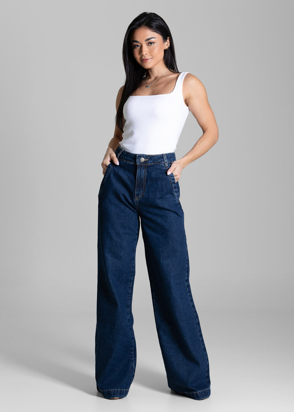 Calça Jeans Sawary Wide Leg - 284269 AZUL