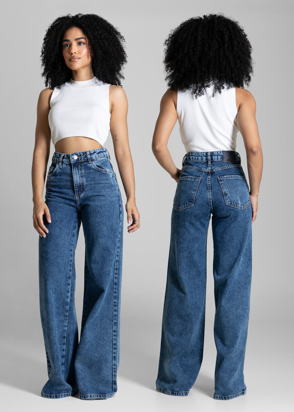 Calça Jeans Sawary Wide Leg - 284277 AZUL