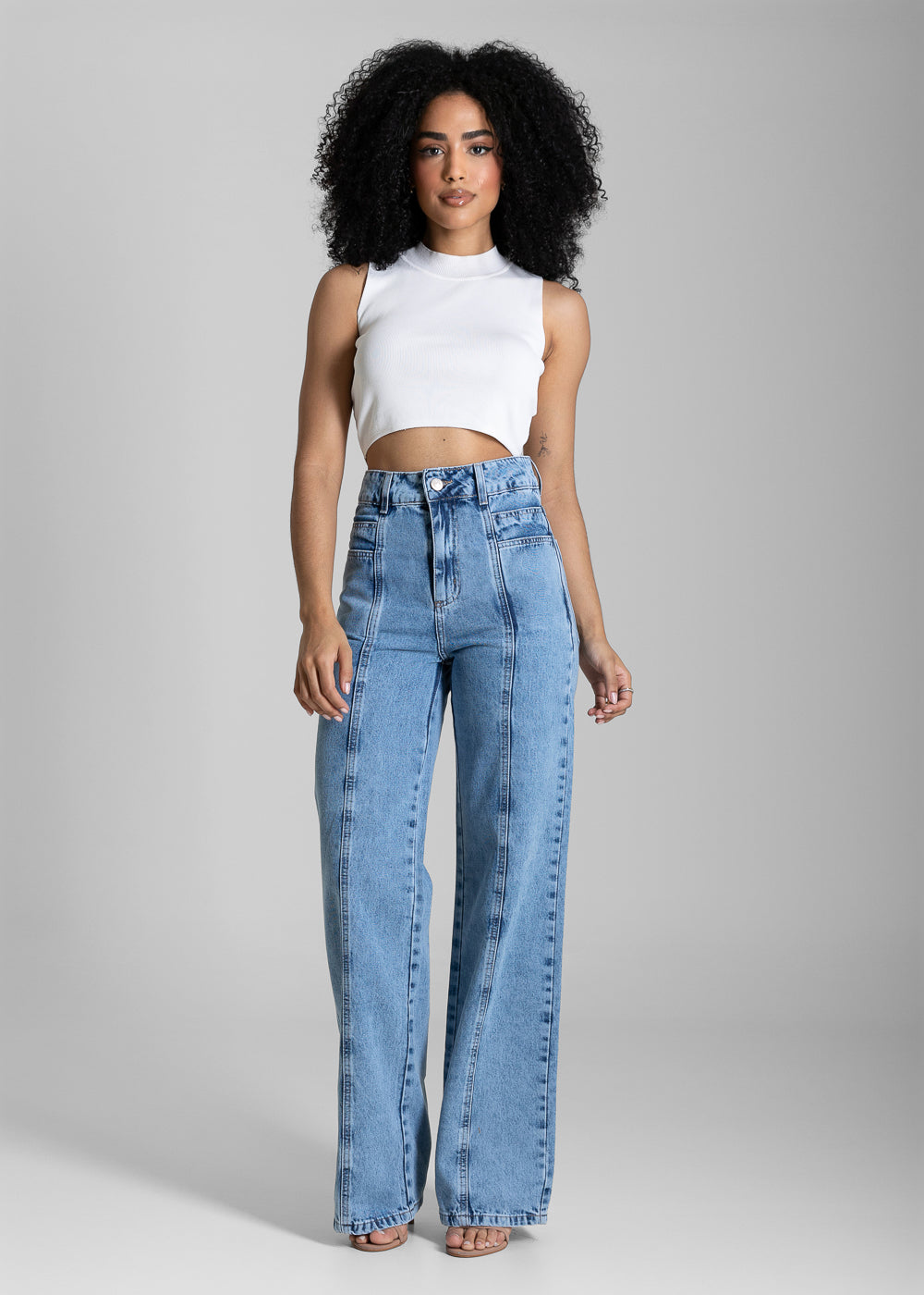 Calça Jeans Sawary Wide Leg - 284296 AZUL