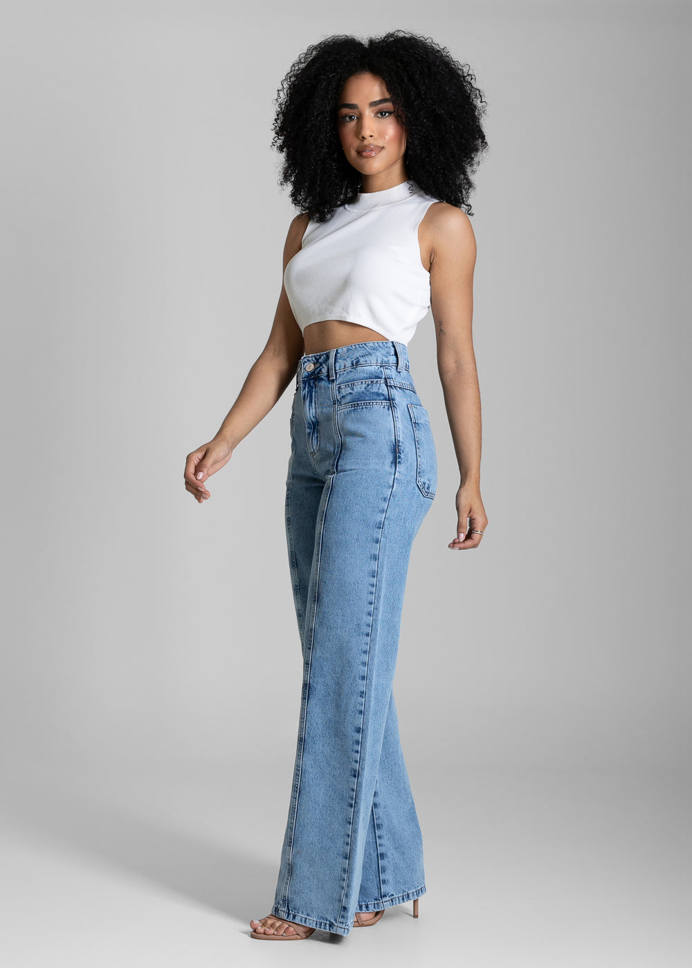 Calça Jeans Sawary Wide Leg - 284296 AZUL