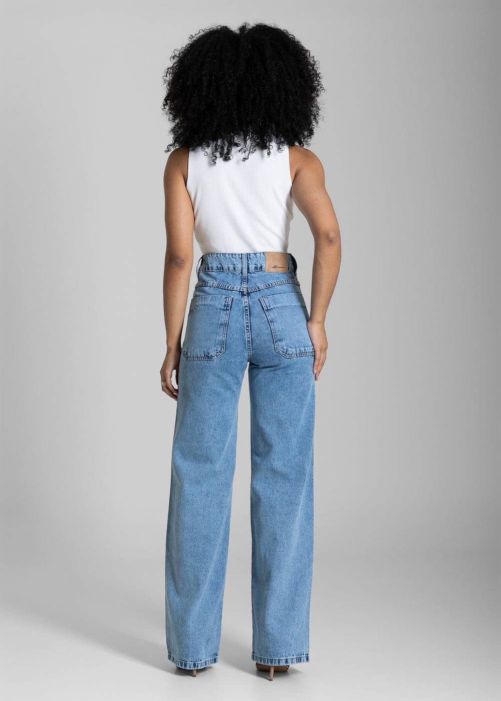 Calça Jeans Sawary Wide Leg - 284296 AZUL