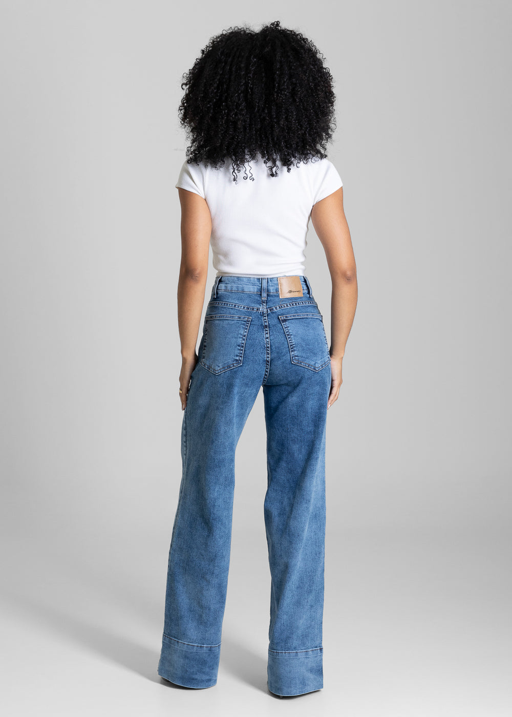 Calça Jeans Sawary Wide Leg - 284297 AZUL