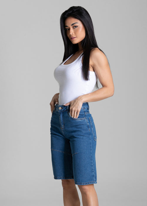 Bermuda Jeans Jorts Sawary - 284326 AZUL