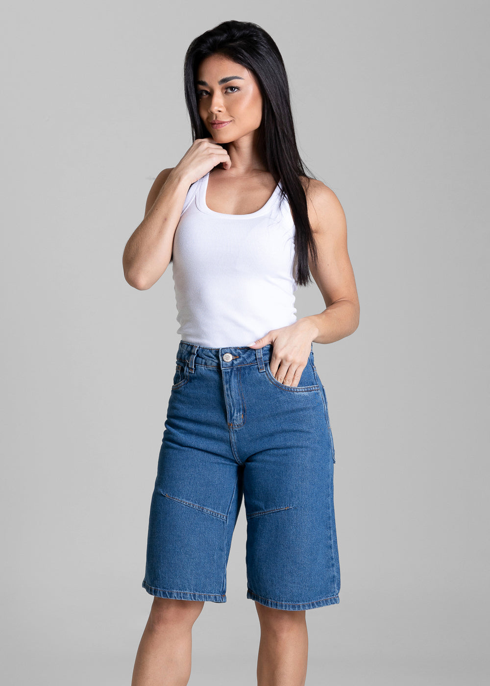 Bermuda Jeans Sawary - 284326 AZUL