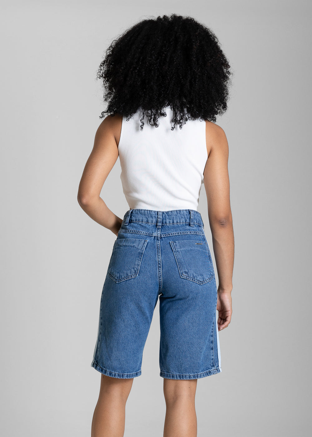 Bermuda Jeans Listras Sawary - 284338 AZUL