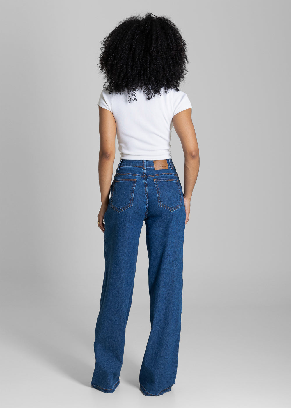 Calça Jeans Sawary Wide Leg - 284351 AZUL