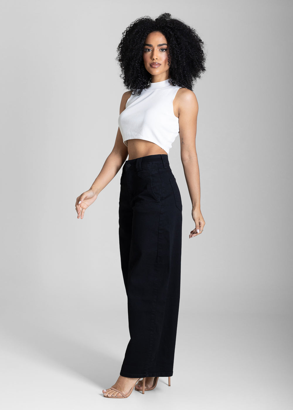 Calça Sarja Sawary Balloon - 284373 PRETO