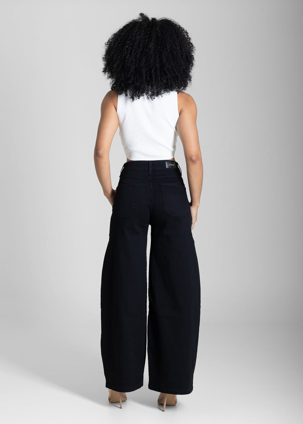 Calça Sarja Sawary Balloon - 284373 PRETO