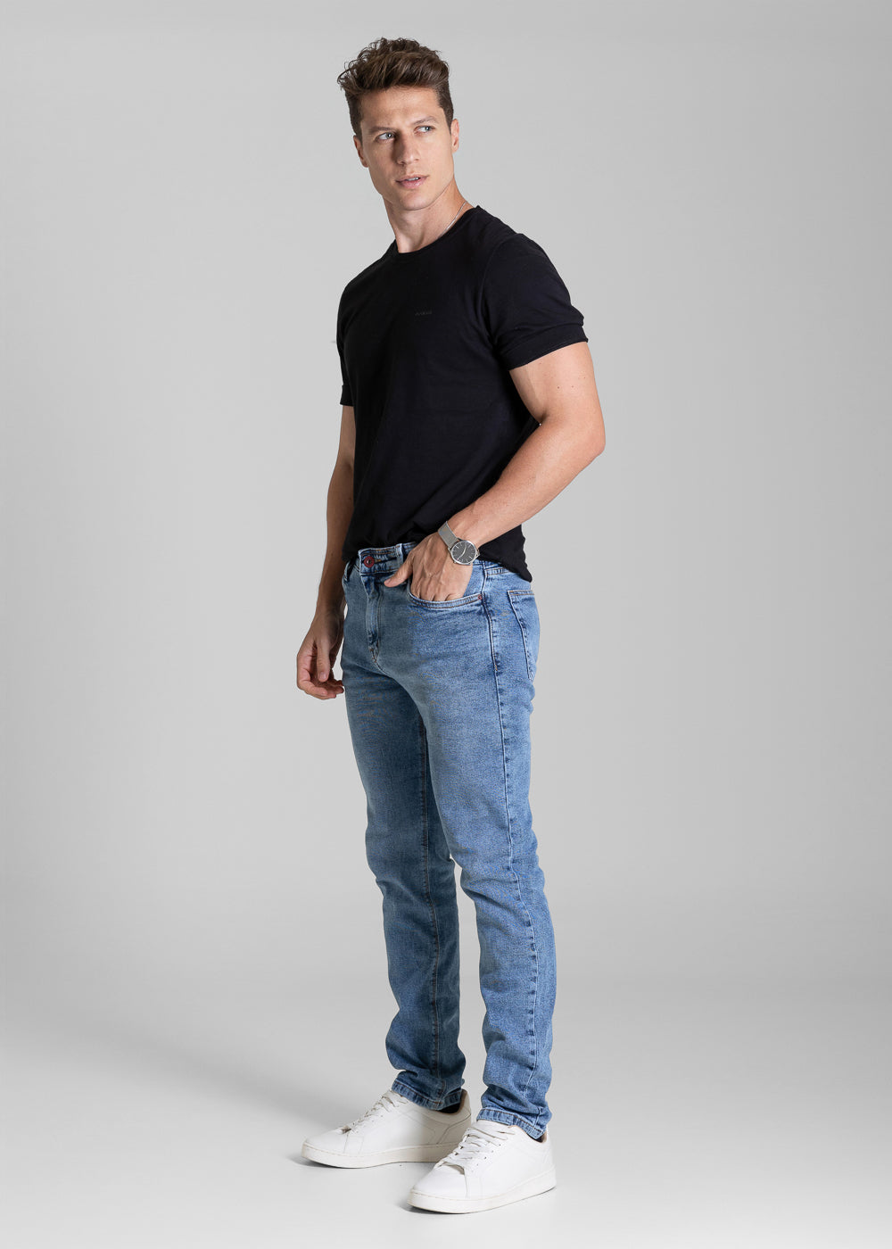Calça Jeans Sawary Slim - 284376 AZUL