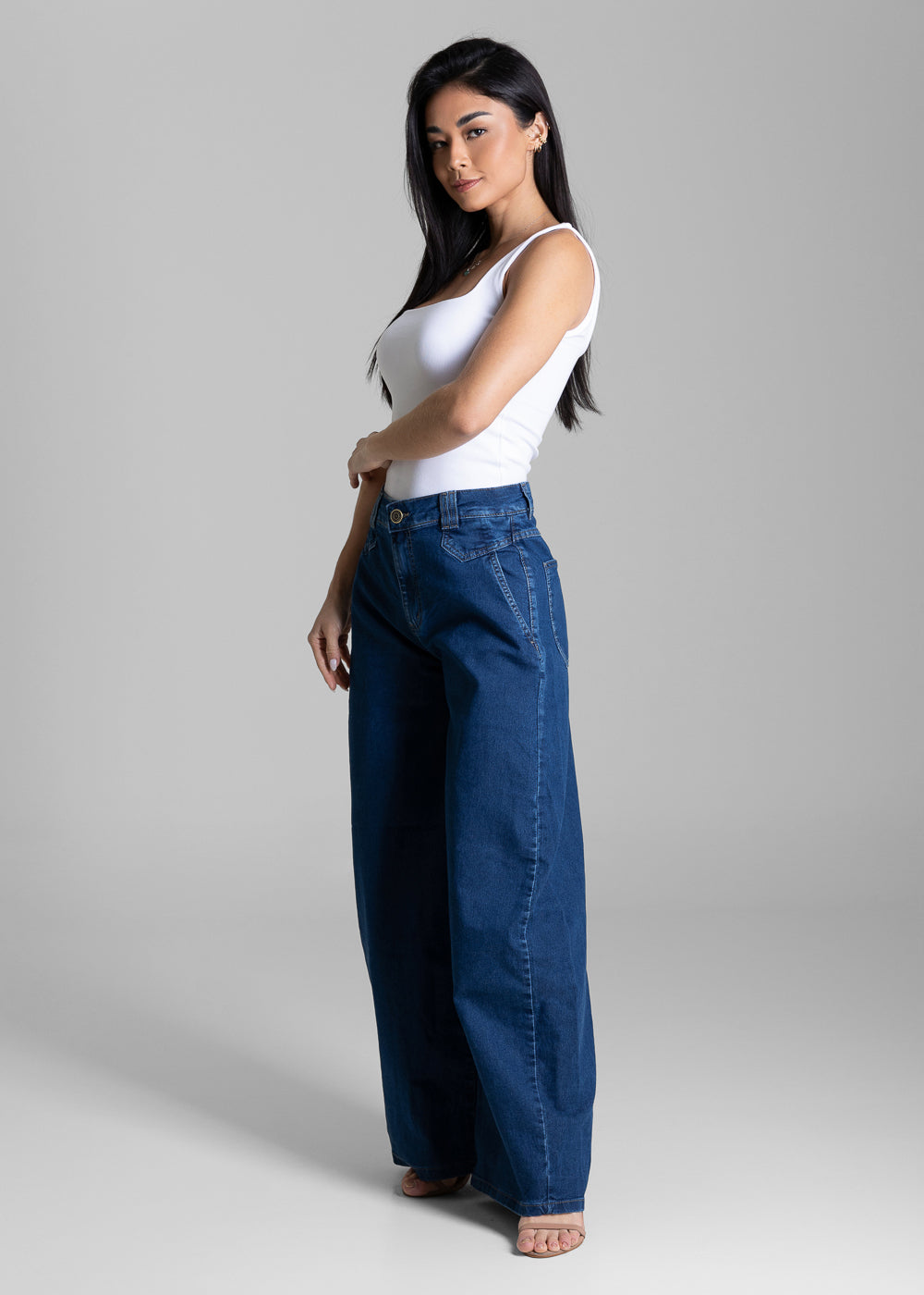 Calça Jeans Sawary Balloon - 284381 AZUL