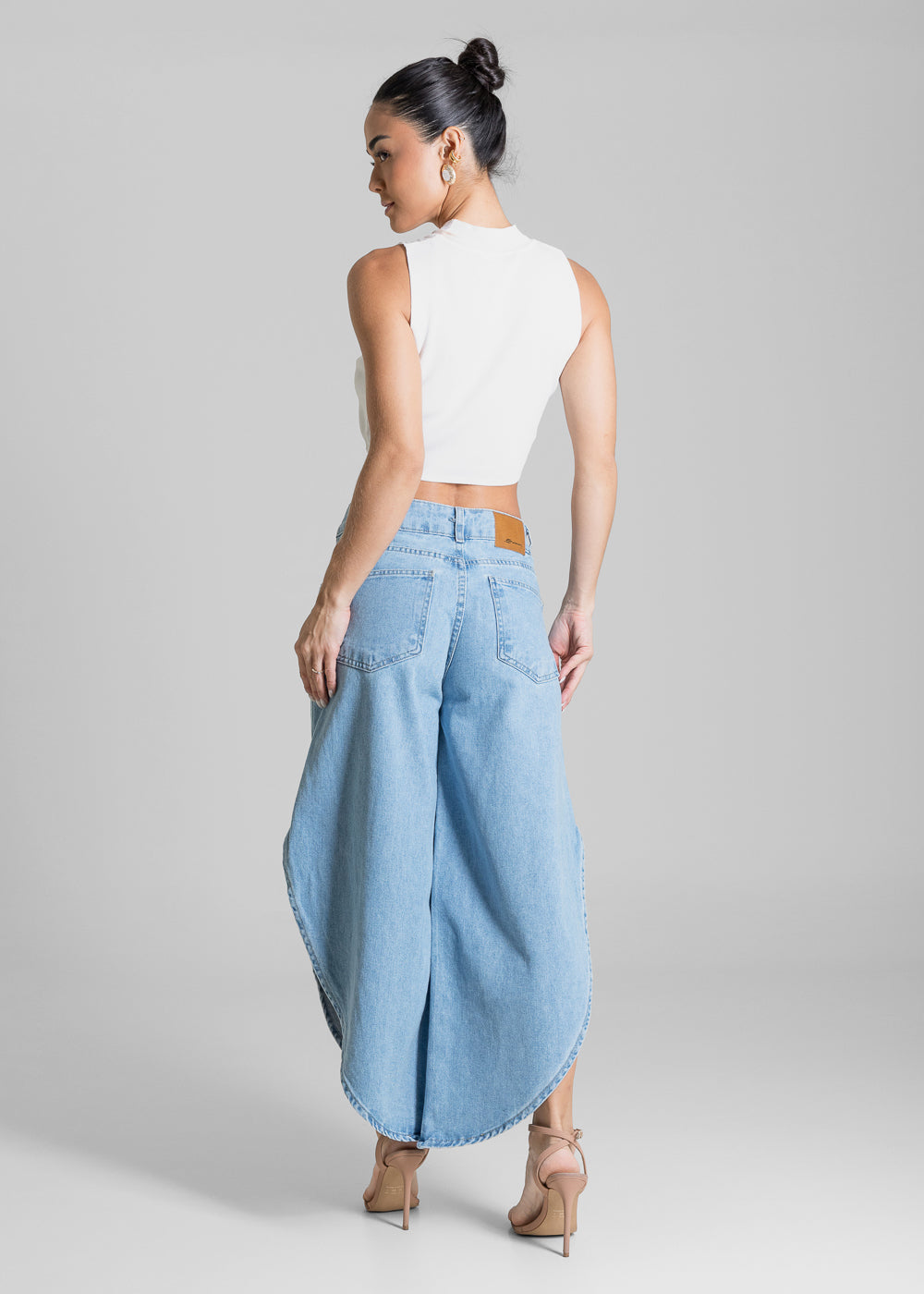 Calça Jeans Sawary Balloon Tulipa - 284398 AZUL