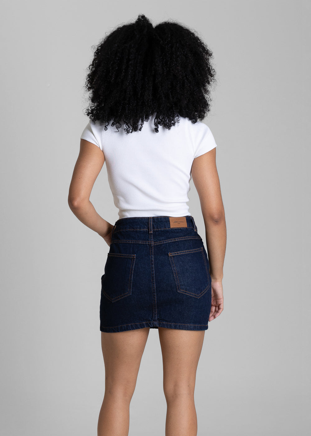 Saia Mini Jeans Sawary - 284419 AZUL
