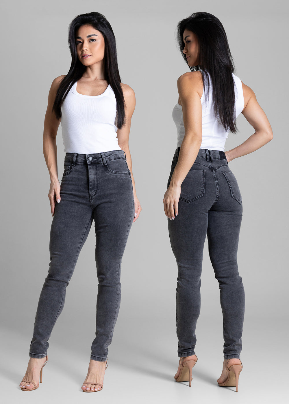 Calça Jeans Sawary Push Up - 284421 PRETO