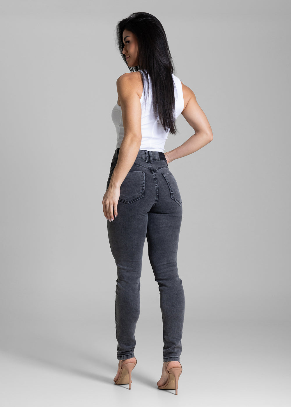 Calça Jeans Sawary Push Up - 284421 PRETO