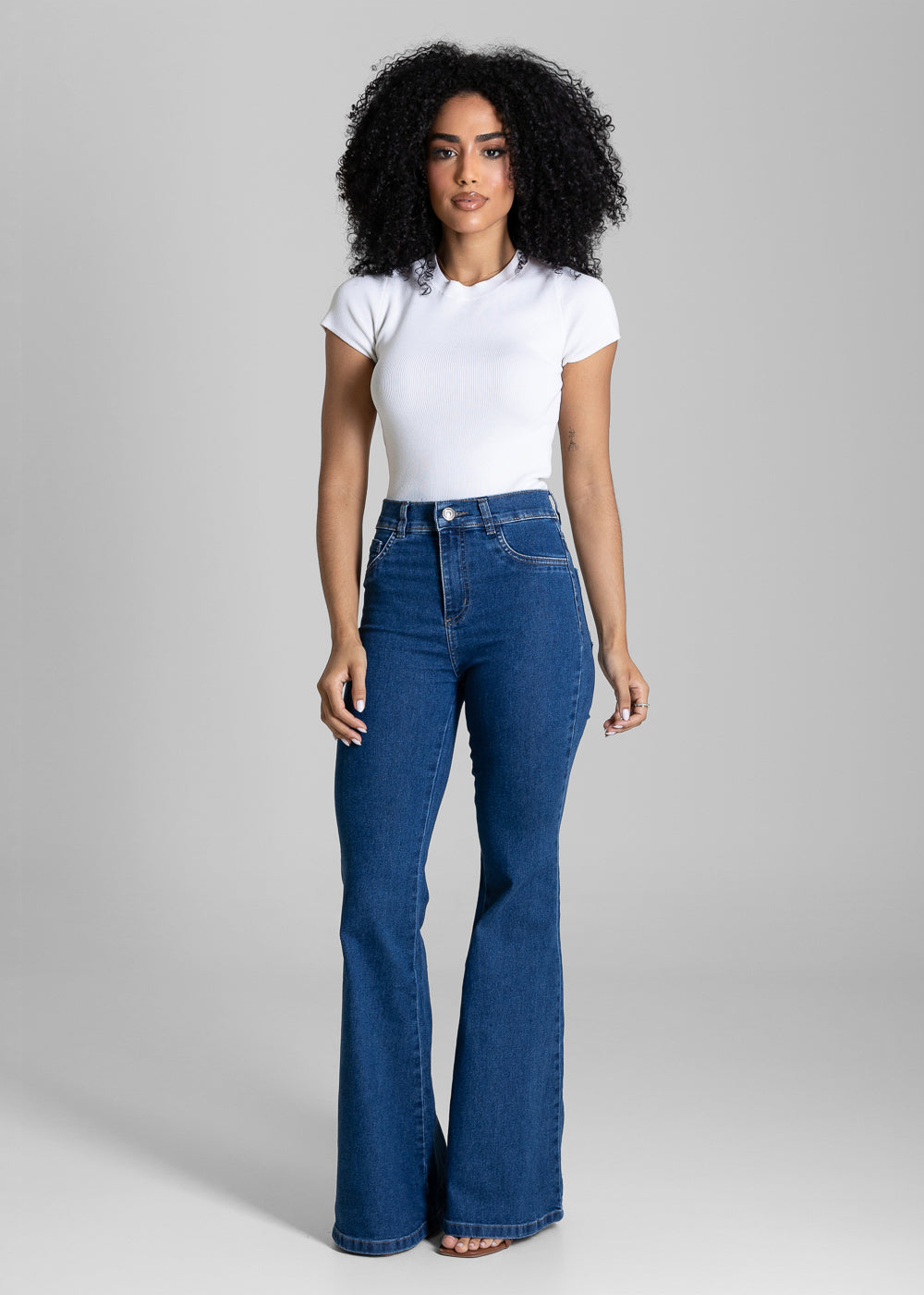 Calça Jeans Sawary Flare - 284445 AZUL