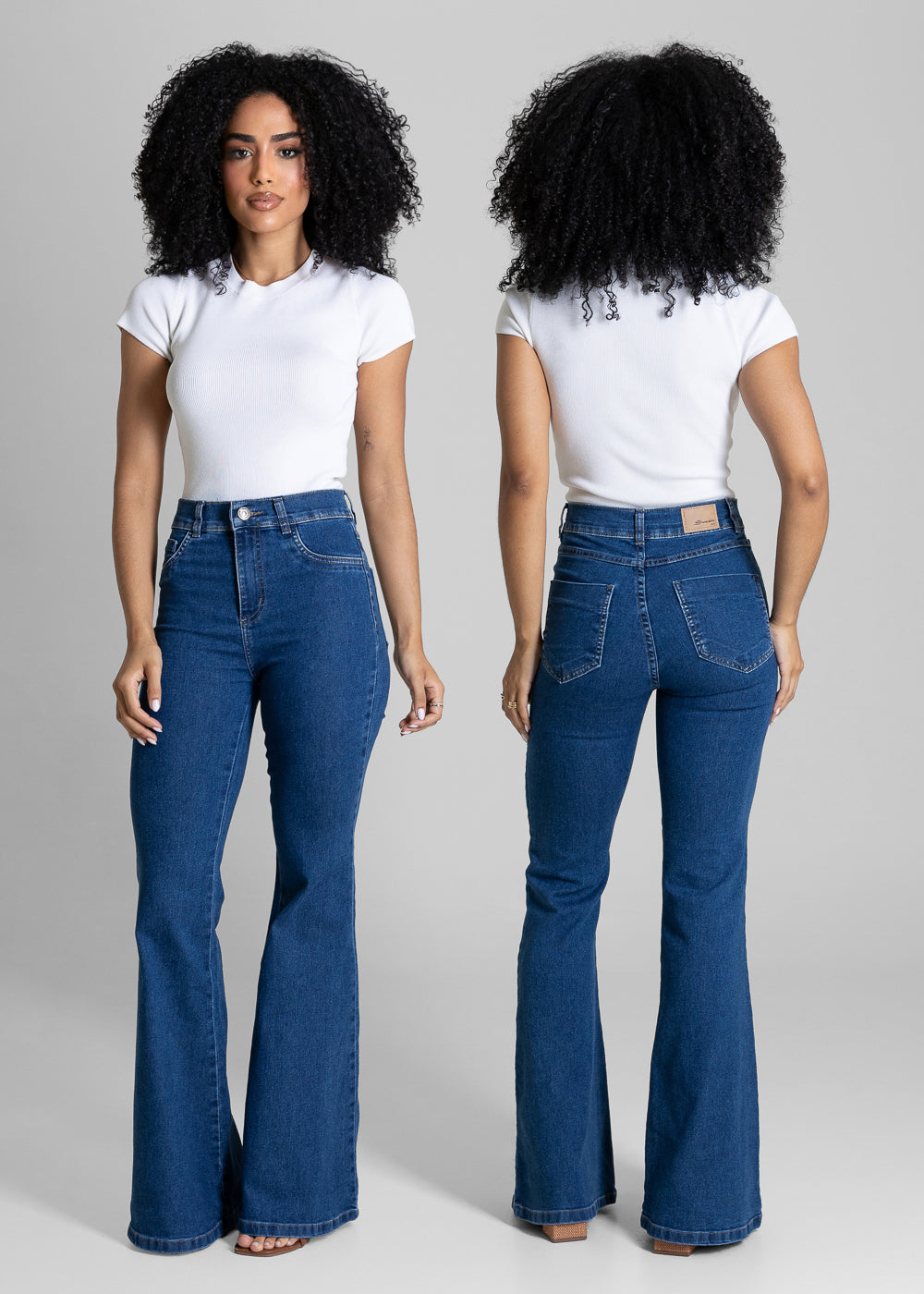 Calça Jeans Sawary Flare - 284445 AZUL