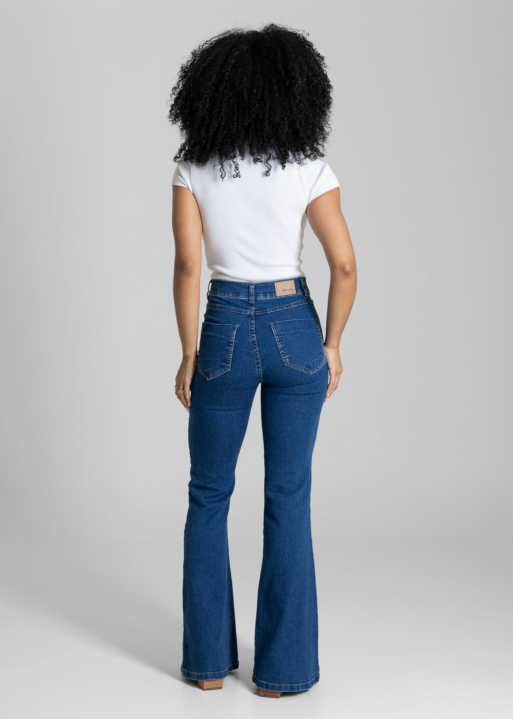 Calça Jeans Sawary Flare - 284445 AZUL