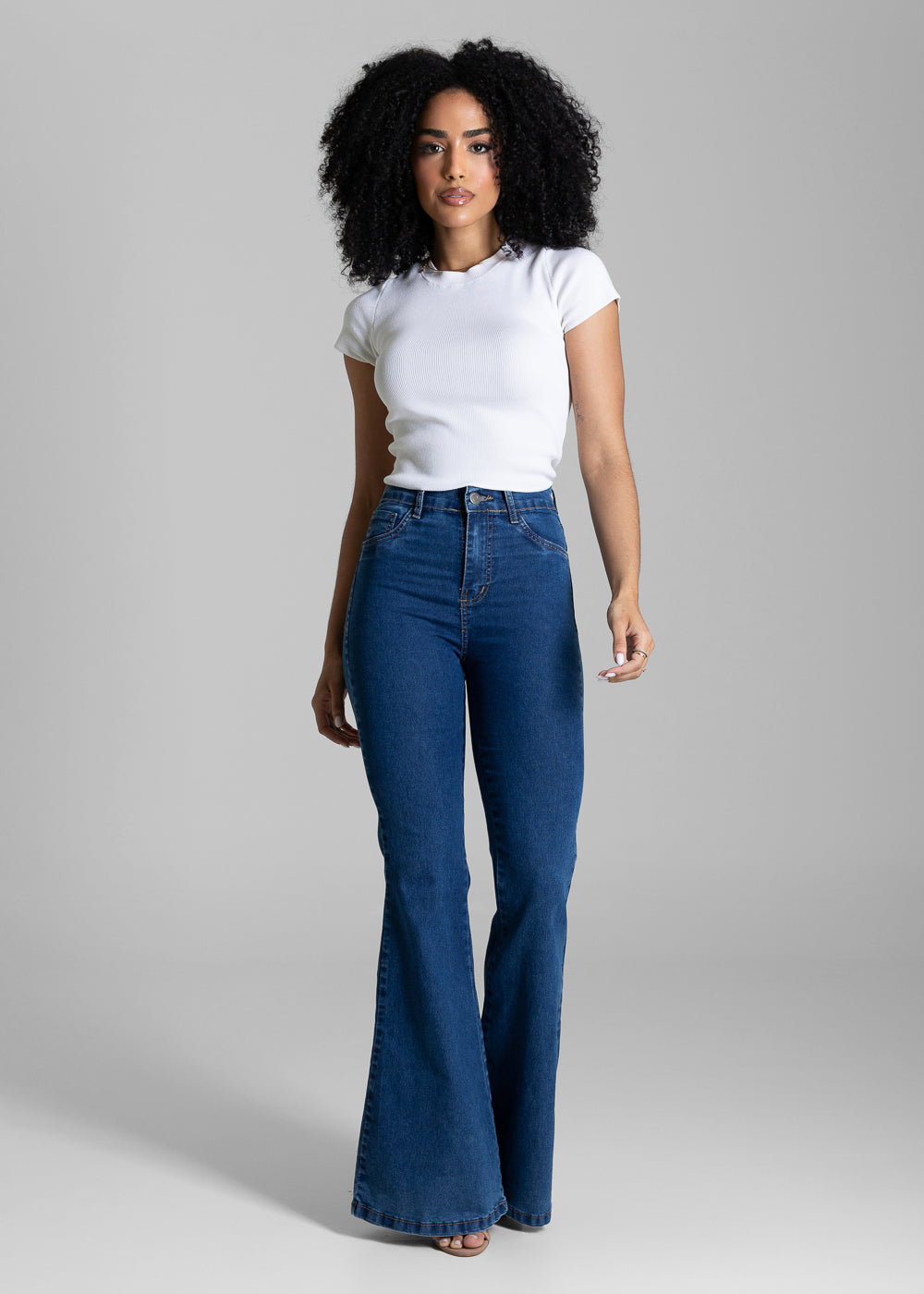 Calça Jeans Sawary Flare - 284451 AZUL