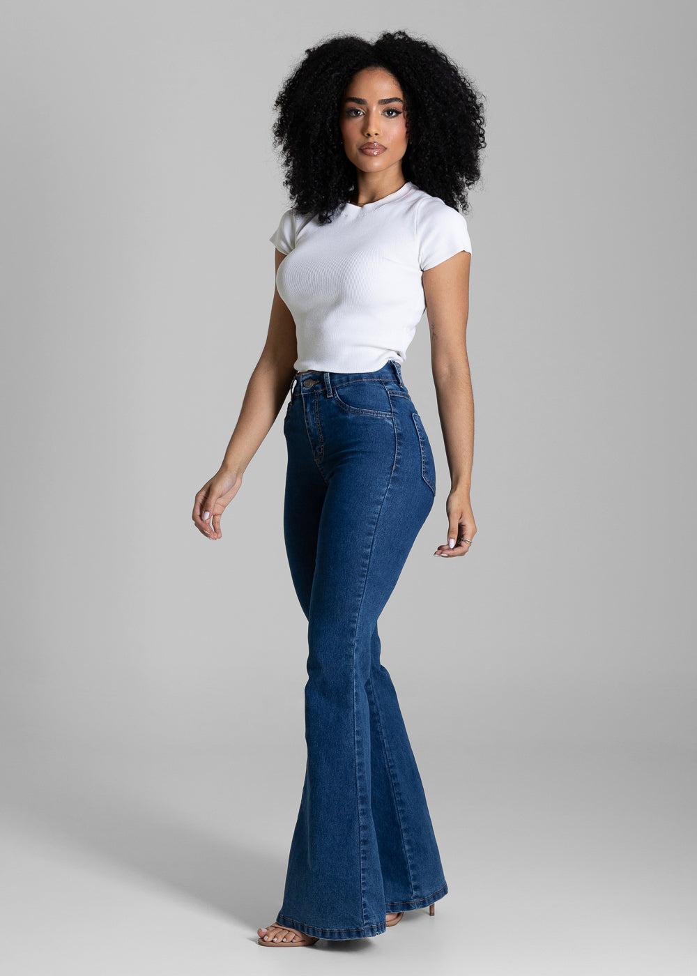 Calça Jeans Sawary Flare - 284451 AZUL