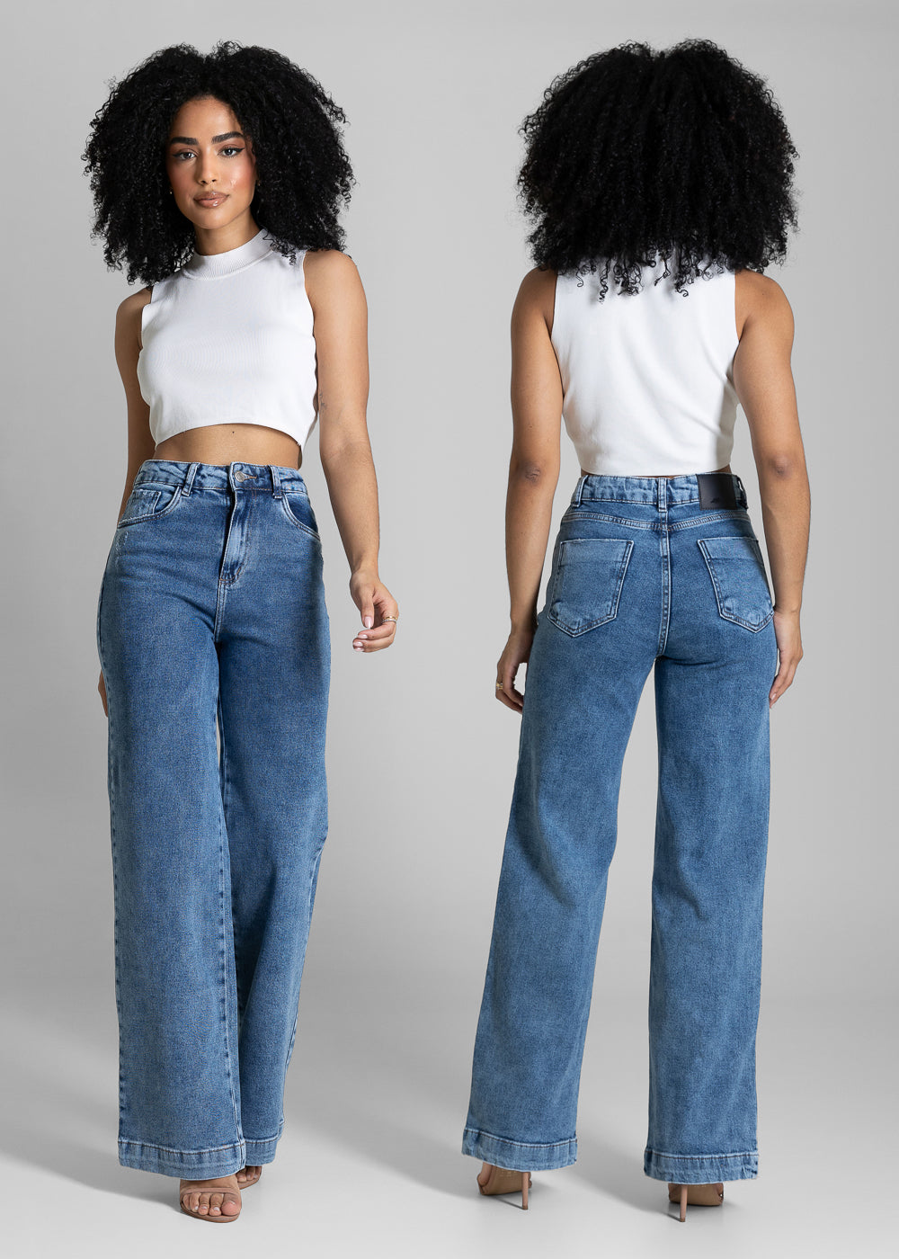 Calça Jeans Sawary Wide Leg - 284460 AZUL