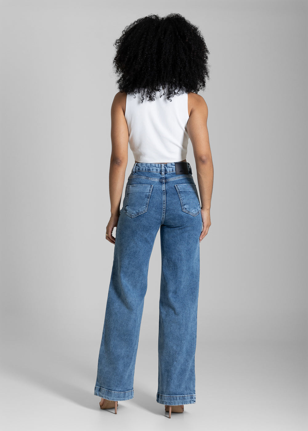 Calça Jeans Sawary Wide Leg - 284460 AZUL
