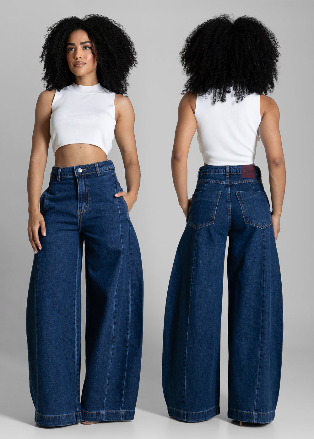 Calça Jeans Sawary Balloon - 284482 AZUL