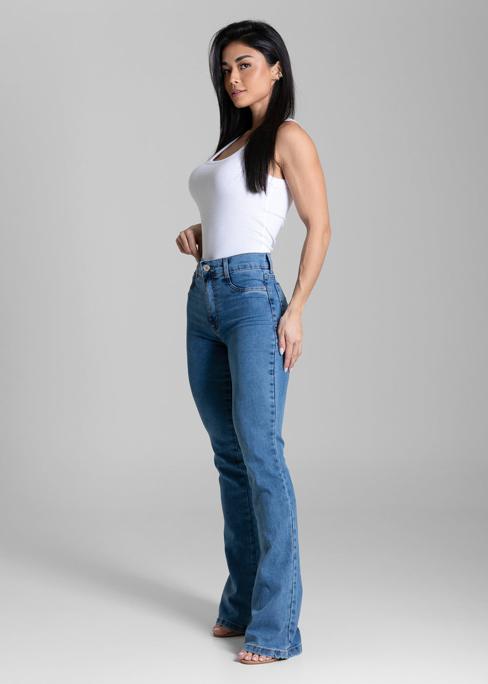 Calça Jeans Sawary Boot Cut - 284492 AZUL