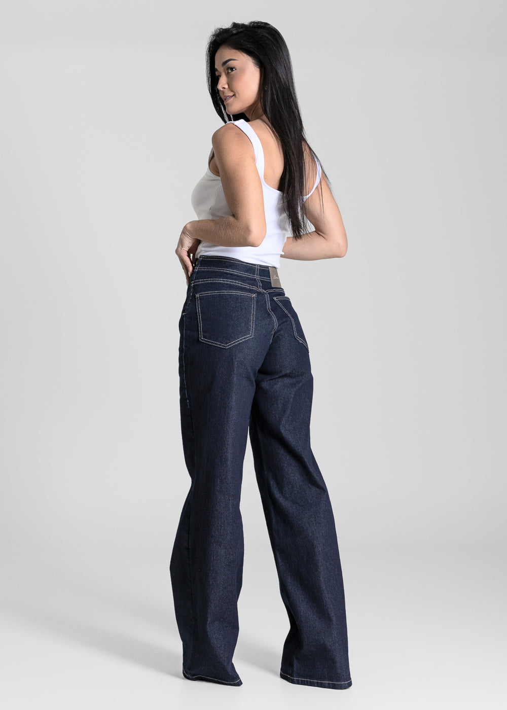 Calça Jeans Sawary Wide Leg - 284503 AZUL
