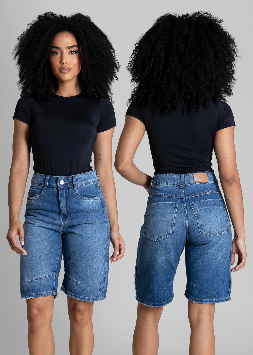 Bermuda Jeans Sawary - 284546 AZUL
