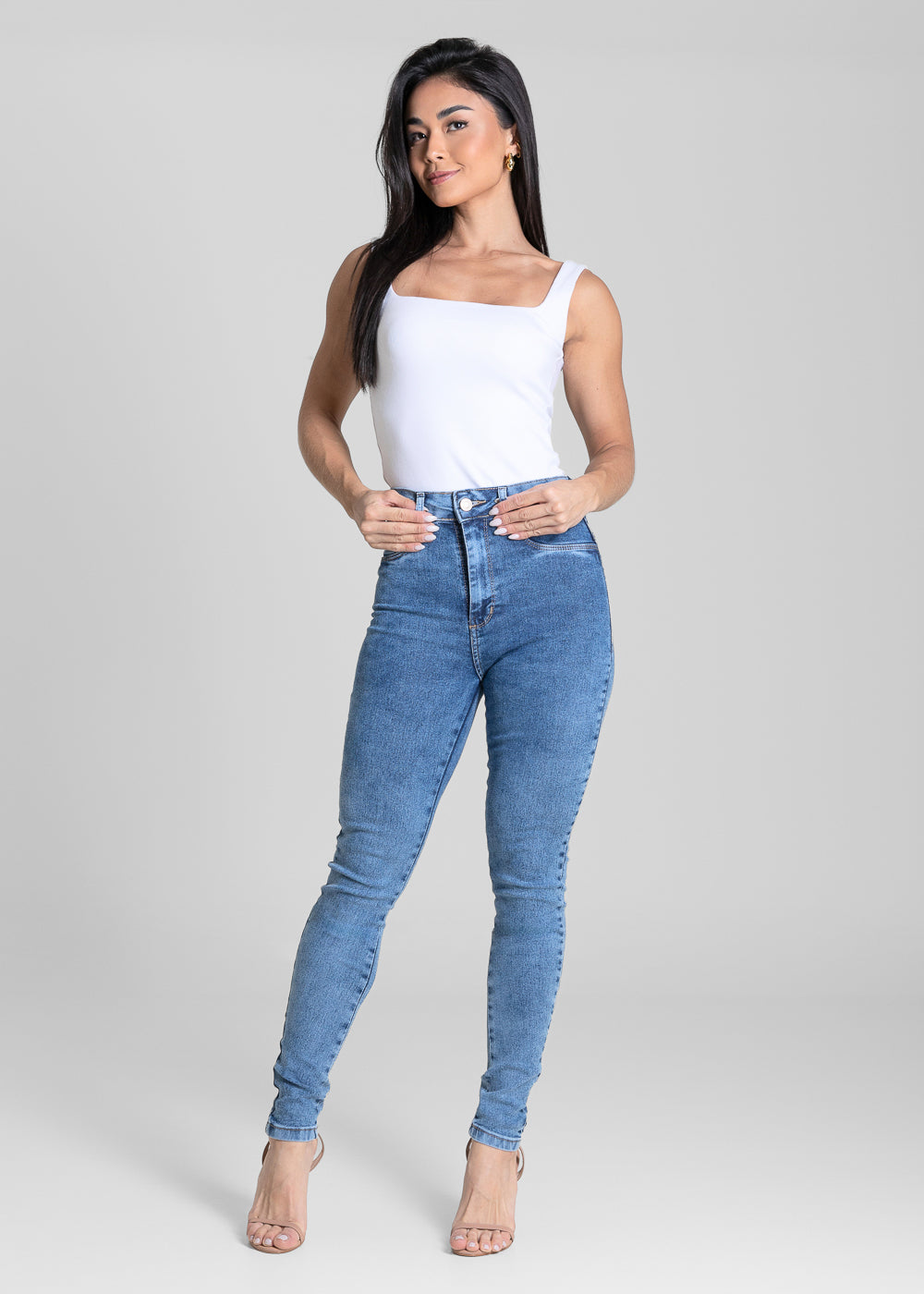 Calça Jeans Sawary Push Up - 284579 AZUL