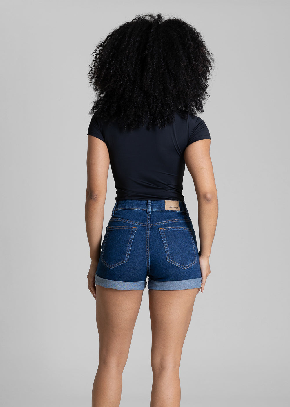 Shorts Jeans Barra Dobrada Sawary - 284610 AZUL