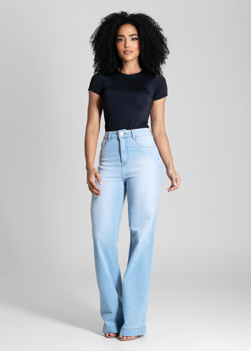 Calça Jeans Sawary Wide Leg - 284672 AZUL