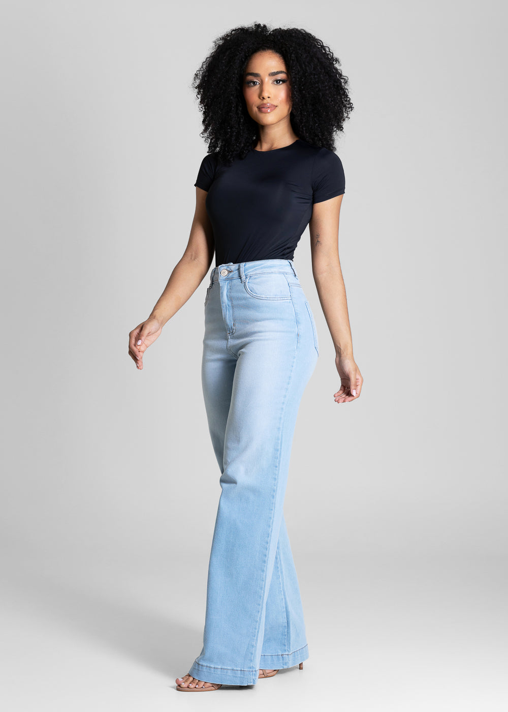 Calça Jeans Sawary Wide Leg - 284672 AZUL
