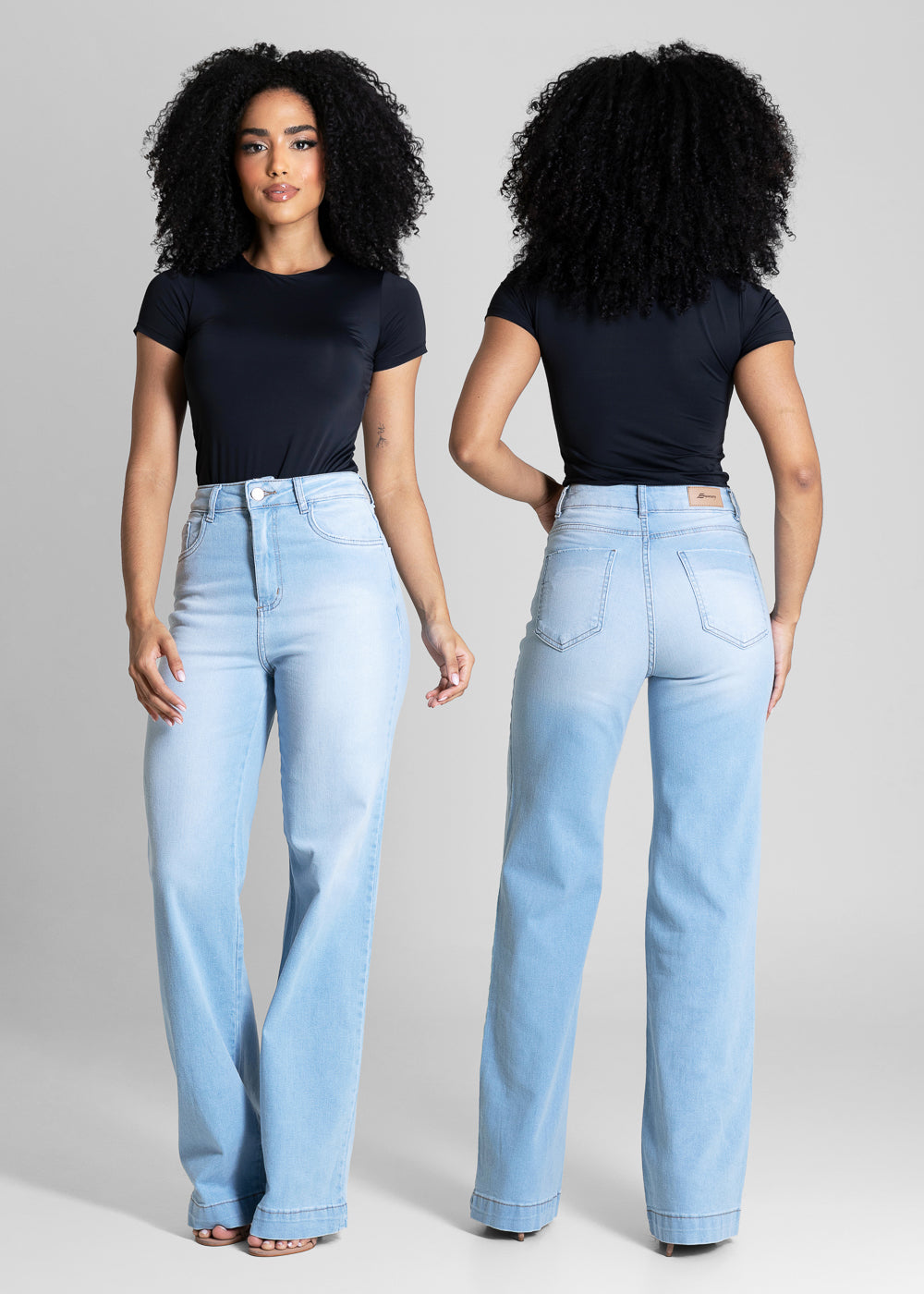 Calça Jeans Sawary Wide Leg - 284672 AZUL