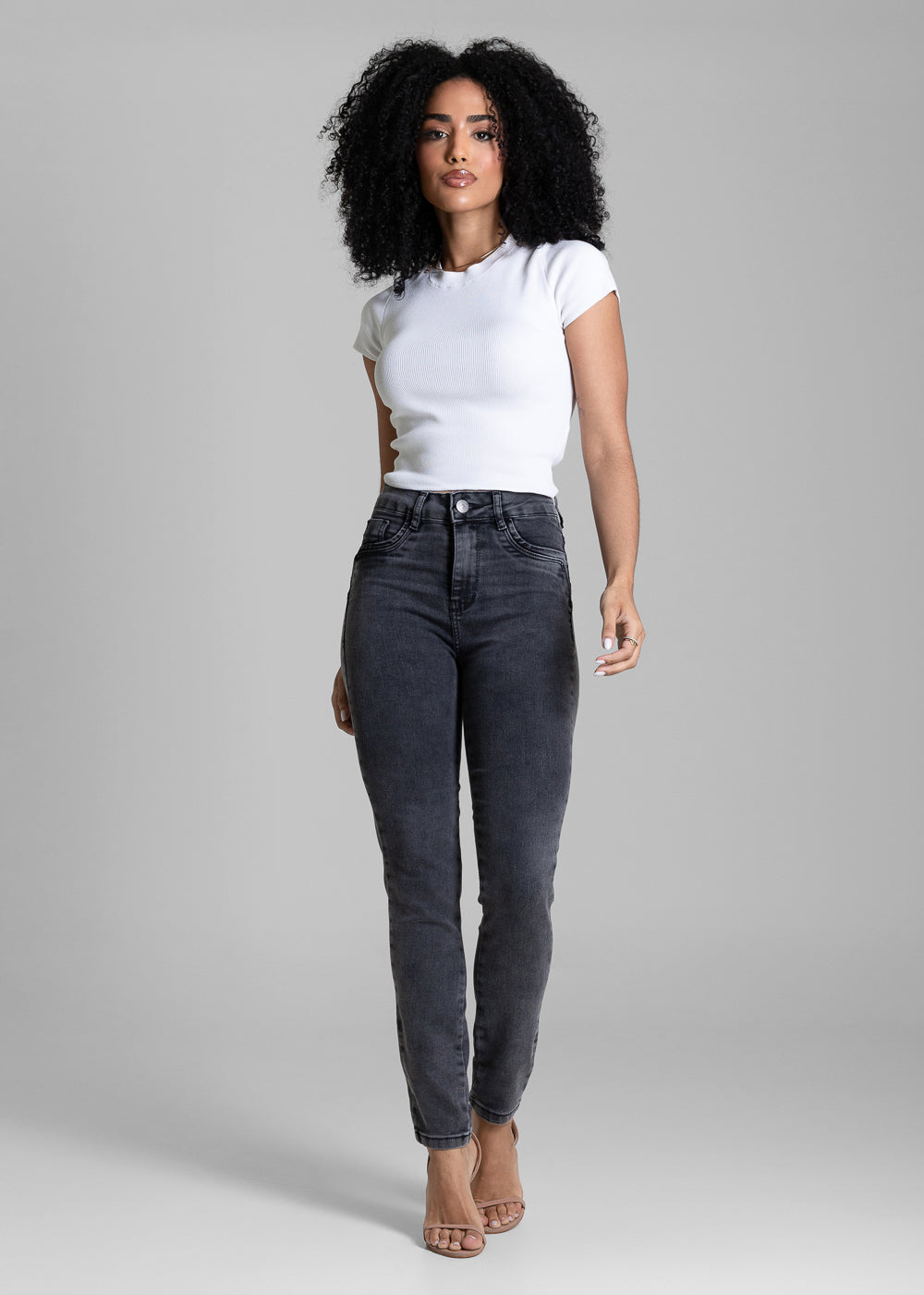 Calça Jeans Sawary Levanta Bumbum - 284686

 PRETO