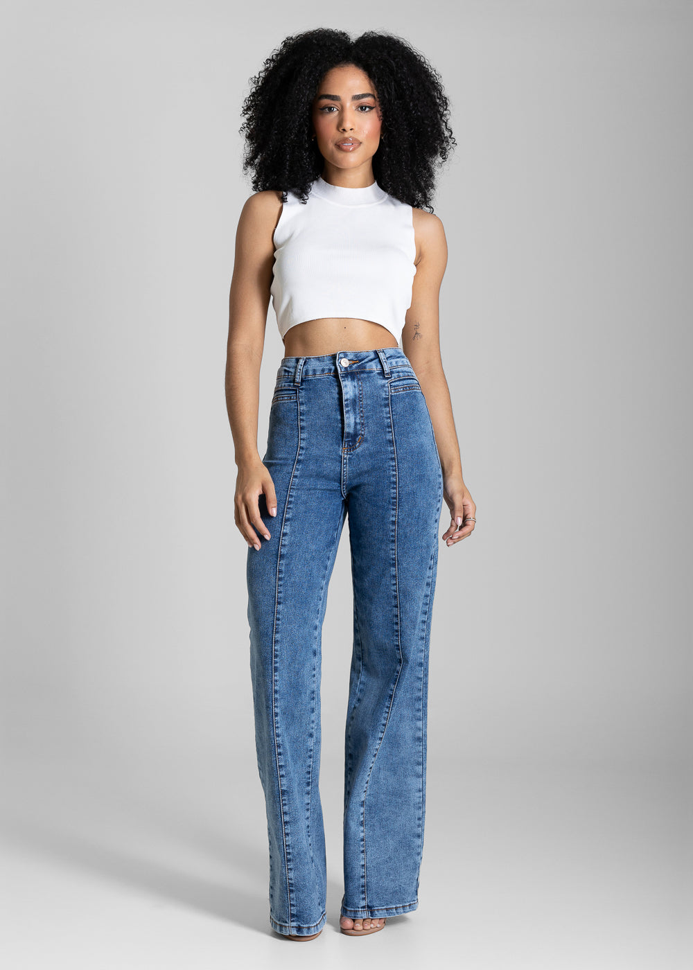 Calça Jeans Sawary Wide Leg - 284789 AZUL
