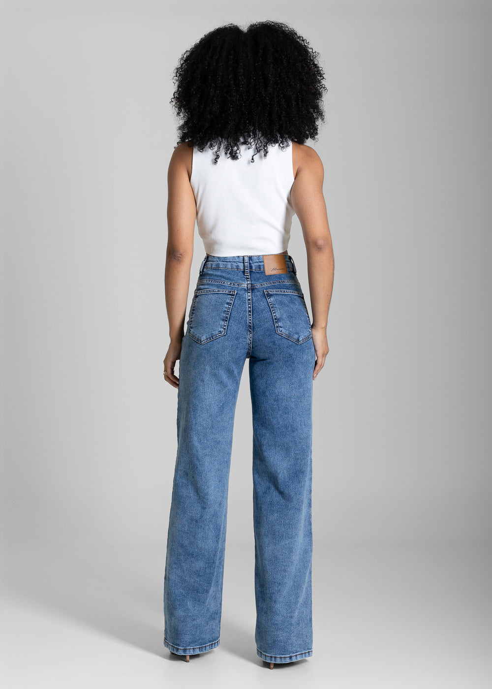 Calça Jeans Sawary Wide Leg - 284789 AZUL